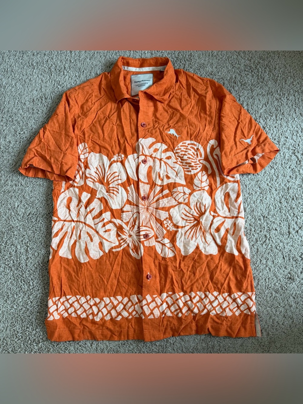 Tommy Bahama University of Texas UT Collegiate Series Button Up Shirt